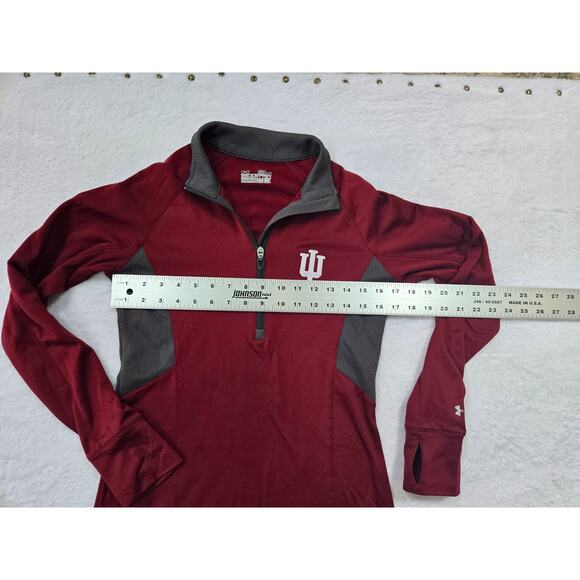 Under Armour Womens Indiana Univ. Semi-Fitted SM Coldgear Long sleeve Shirt - Picture 4 of 6